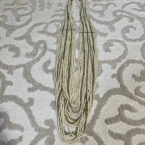 Boho long beads necklace